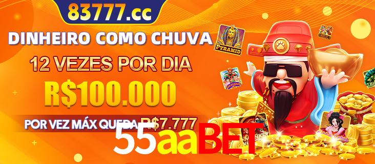 Banner do programa de recompensas Recomende para amigos do 55aabet, detalhando os bônus por convidar amigos, com prêmios que chegam a R$288.888.
